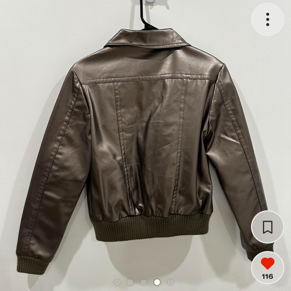 Vintage Metallic Moto Jacket - Picture 6 of 6